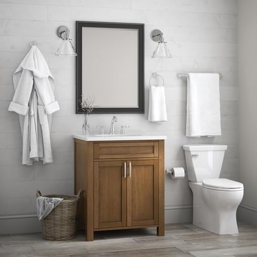 Delta Windemere (1-Pack) Hand Towel Holder Polished Chrome Towel Racks for Bathroom Wall Round Towel Ring Holder for Bath Towel Hanger for Kitchen, Bathroom Accessories 70046 - Image 2