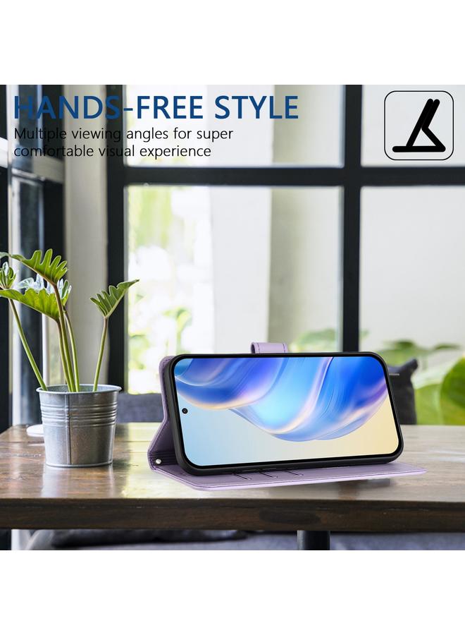 S-TOP Case For Redmi 12C / 11A Honeycomb Embossing RFID Leather Phone Case - Image 5