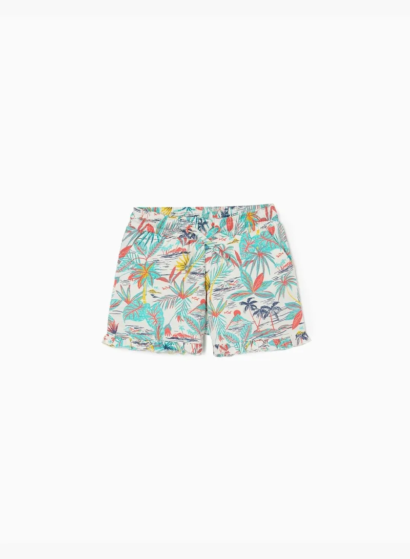 زيبي ZIPPY Cotton Shorts For Girls Tropical