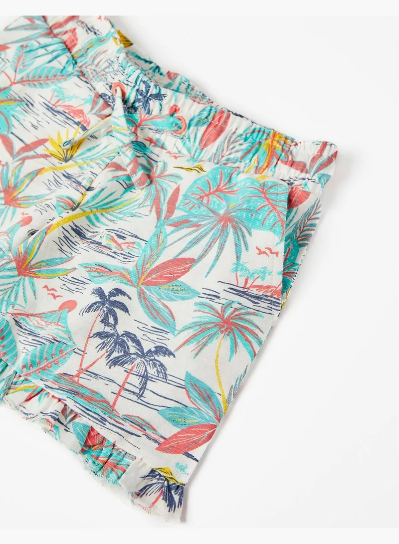 زيبي ZIPPY Cotton Shorts For Girls Tropical