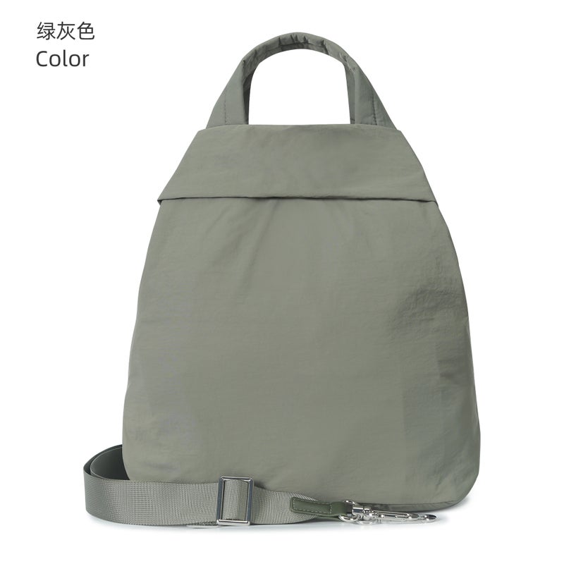 Generic Waterproof Travel Tote Large Capacity Fashion Shoulder Bag Green Gray