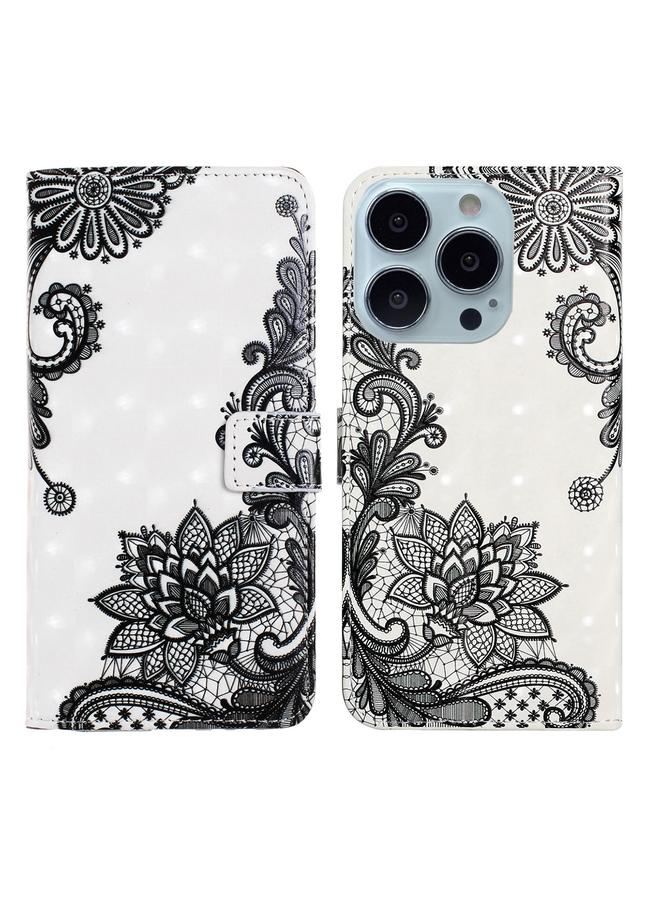 اس-توب جراب هاتف جلدي برسومات ثلاثية الأبعاد لهاتف iPhone 14 Pro Max - Image 1