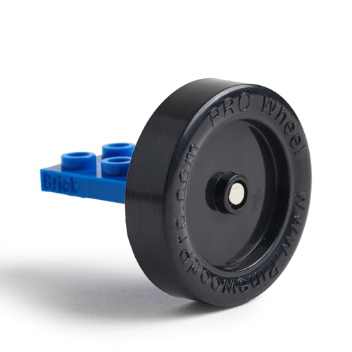 Pinewood Pro Brick Derby™ Wheel and Axle Assembly Set for Brick Derby™ Car Racing | Set of 4 | Snaps on to Any Brick Part | Lego® Compatible Wheels | Custom Engineered for Speed by Pinewood Pro - Image 3