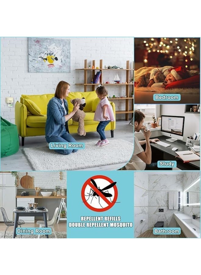 Rhake Electric Mosquito Repellent - 480-Hour Liquid, 40m² Coverage, 8-Hour Night Protection, Safe for Indoor Use - Image 3