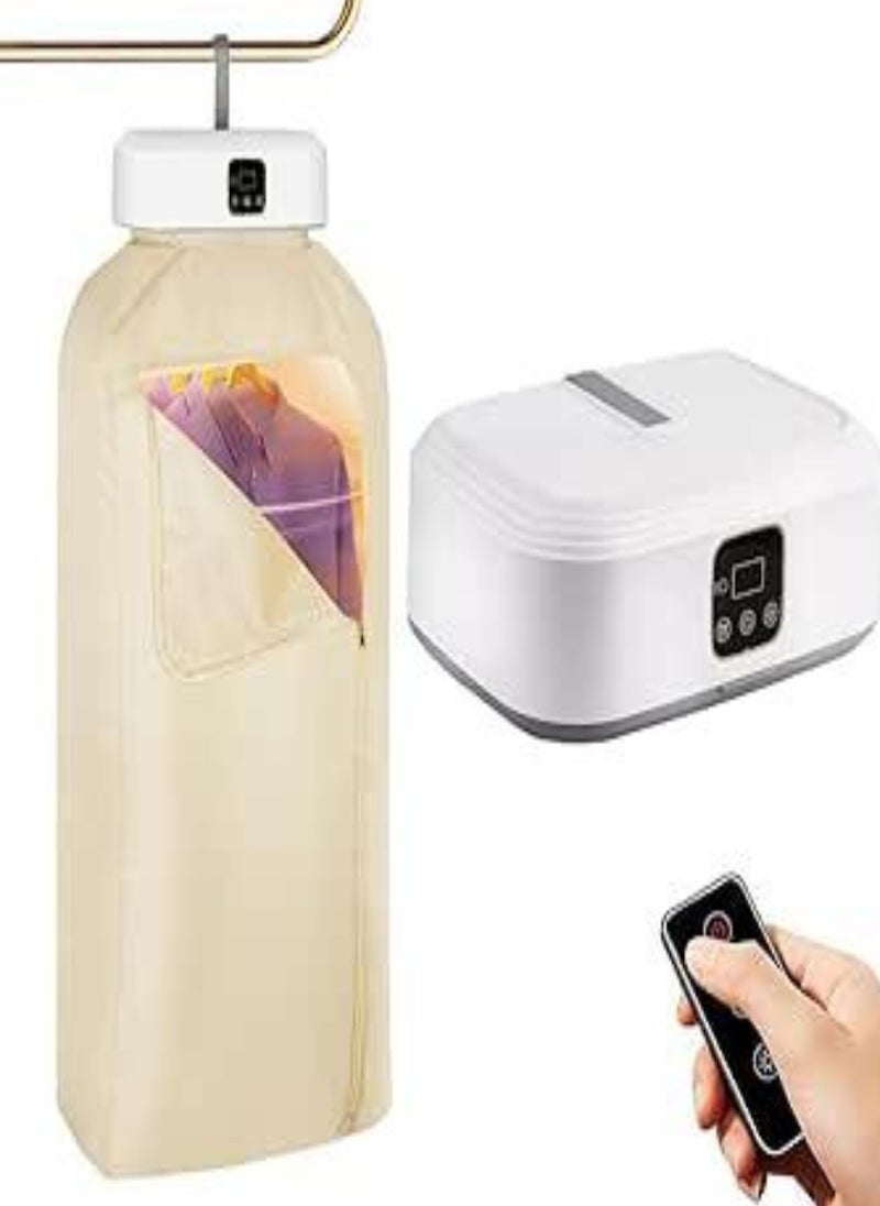 Portable Clothes Dryer, Mini Laundry Dryers with Remote Control, Quick and Easy to Use Small Compact Foldable Electric Drying Machine with Dry Bag for Travel, RV, Home, Apartment - Image 1