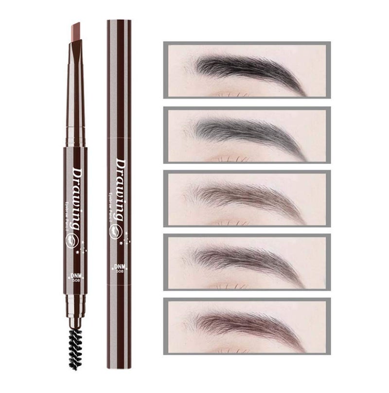 LINXI Eyebrow Pencil Longlasting Waterproof Durable Automaric Liner Eyebrow 5 Colors to Choose,Natural Eyebrows that Last For a Long Time (brown) - Image 4