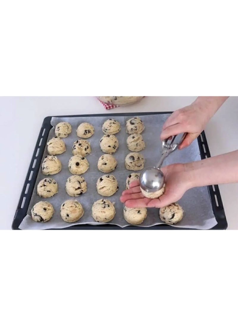 Octopus Bazaar Stainless Steel Cookie Halva Ice Cream Serving Spoon 1 Piece  - Image 2