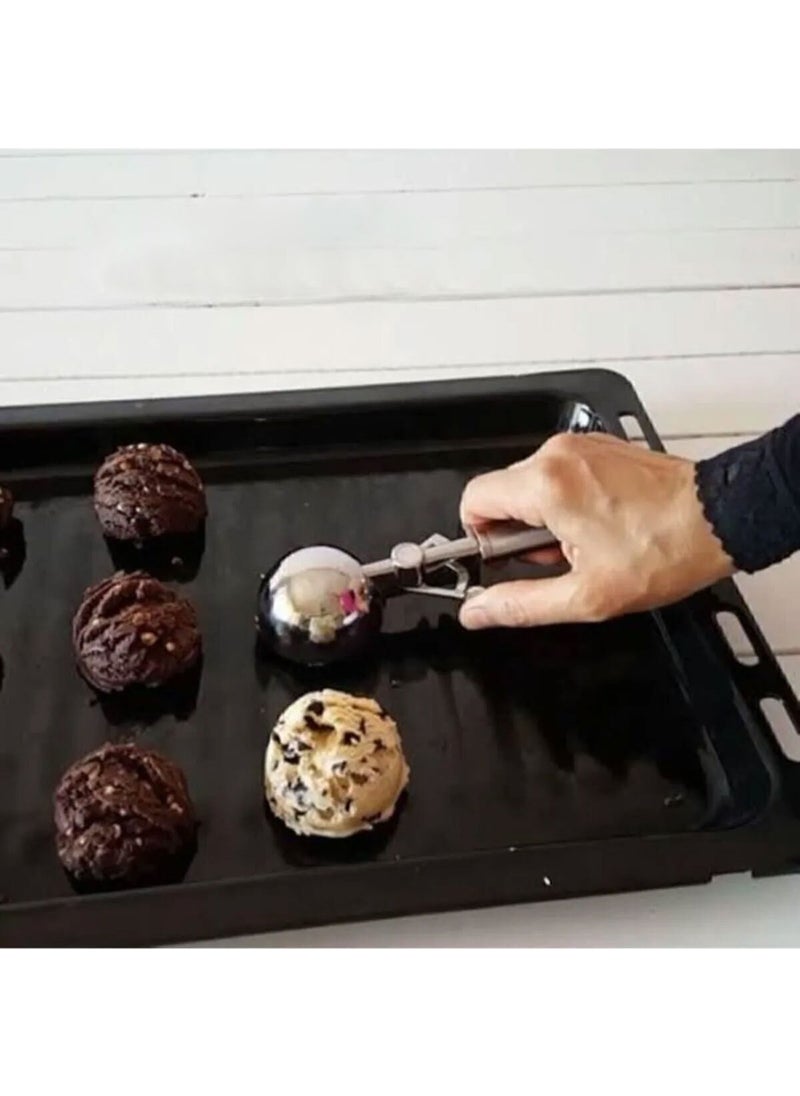 Octopus Bazaar Stainless Steel Cookie Halva Ice Cream Serving Spoon 1 Piece  - Image 1