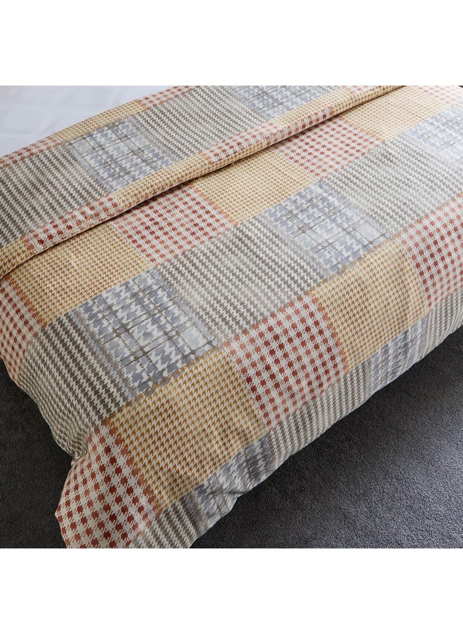 Home Box Houston Veilth 3-Piece Printed Cotton King Duvet Quilt Cover Set 220 x 220 cm  - Image 5