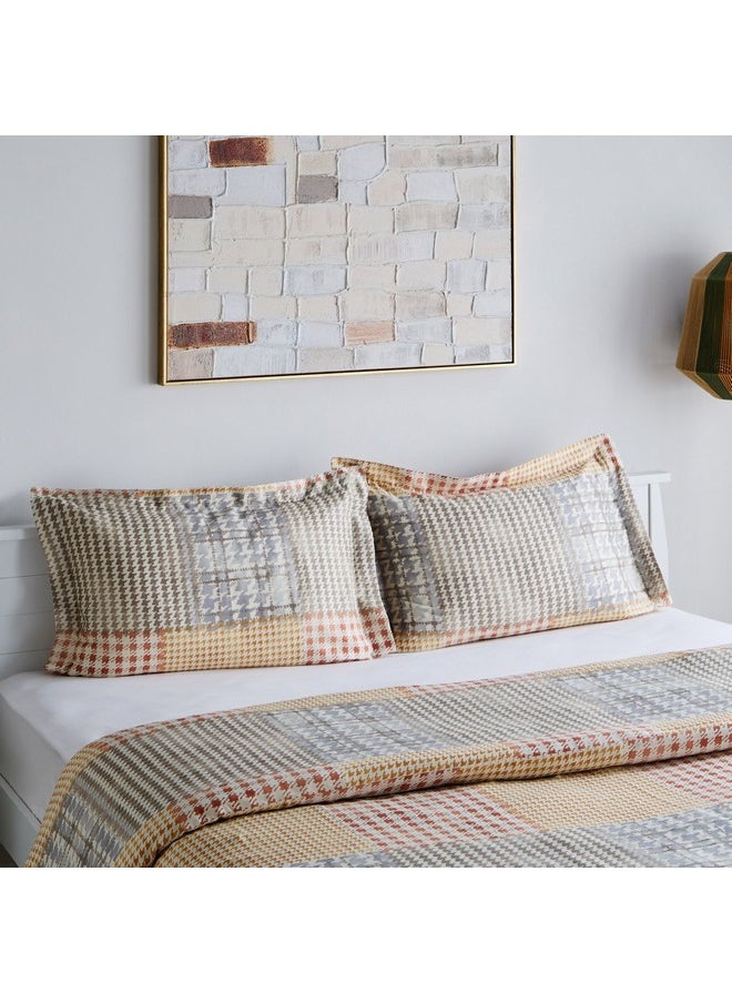 Home Box Houston Veilth 3-Piece Printed Cotton King Duvet Quilt Cover Set 220 x 220 cm  - Image 2