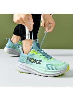 Generic Unisex Casual Lightweight Sports Shoes Couple Air Cushion Running Shoes Mens Slip-On Athletic Sneakers High Flexibility Net Fab A58-1 misty green 