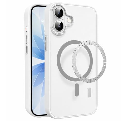 VONZEE Magnetic for iPhone 17 Case (2025)(Compatible with MagSafe)(Military Grade Drop Protection) Matte Shockproof with Anti-Fingerprint Phone Cover, 6.3''|White - Image 1
