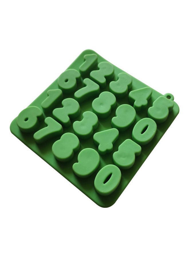 نيبمينينت قالب من السيليكون على شكل رقم أخضر 16x6سم - Image 2