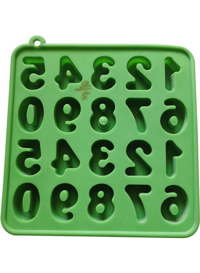 نيبمينينت قالب من السيليكون على شكل رقم أخضر 16x6سم - Image 3