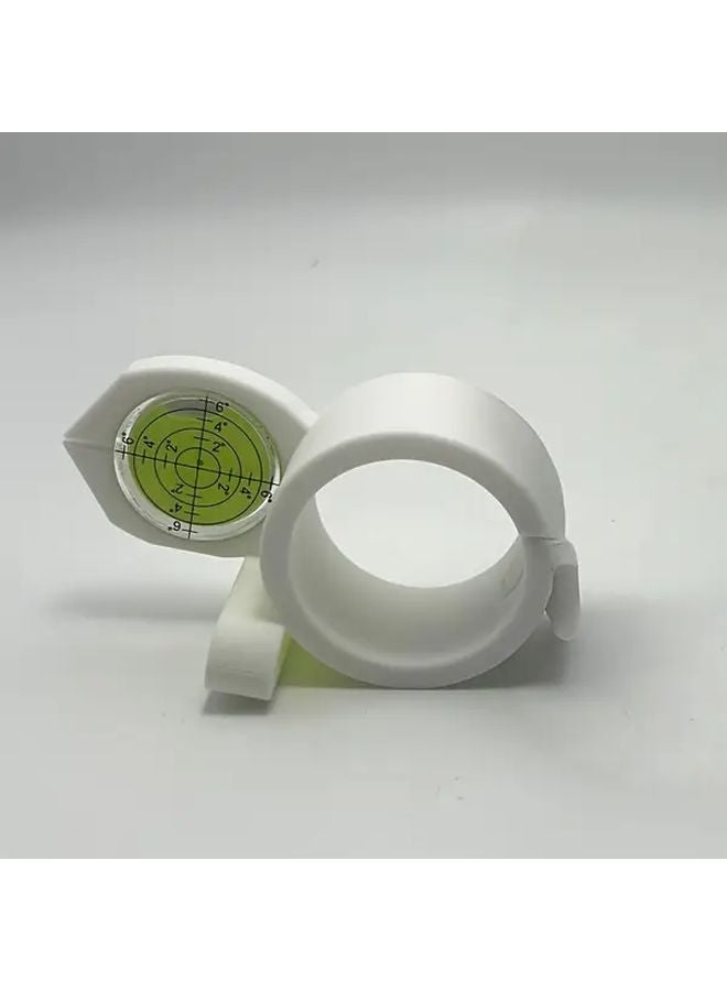 White Heavy Duty Manual Carpentry Protractor With Vial Ergonomic Handle For Woodworking DIY Projects - Image 1