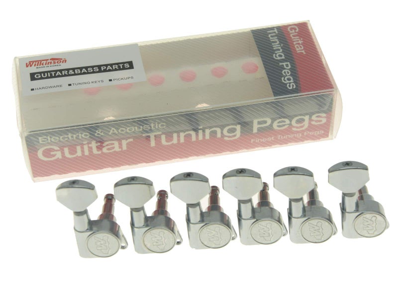 Wilkinson Chrome E-Z LOK Post Guitar Tuners Tuning Keys Pegs Machine Heads for Strat Tele - Image 2