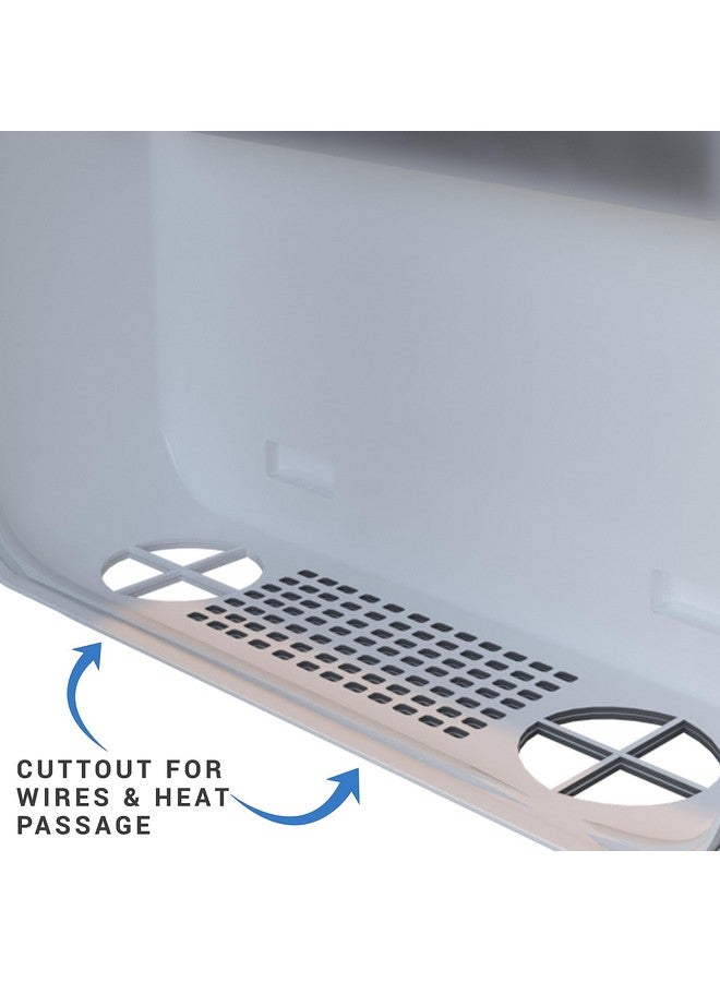 Bectro PVC Junction Box Rack All-in-One Organizer for 4/8 Channel CCTV Systems, DVR, NVR, POE Switch & SMPS | 3 Fused Power Sockets | Indoor & Outdoor Compatible - Image 3