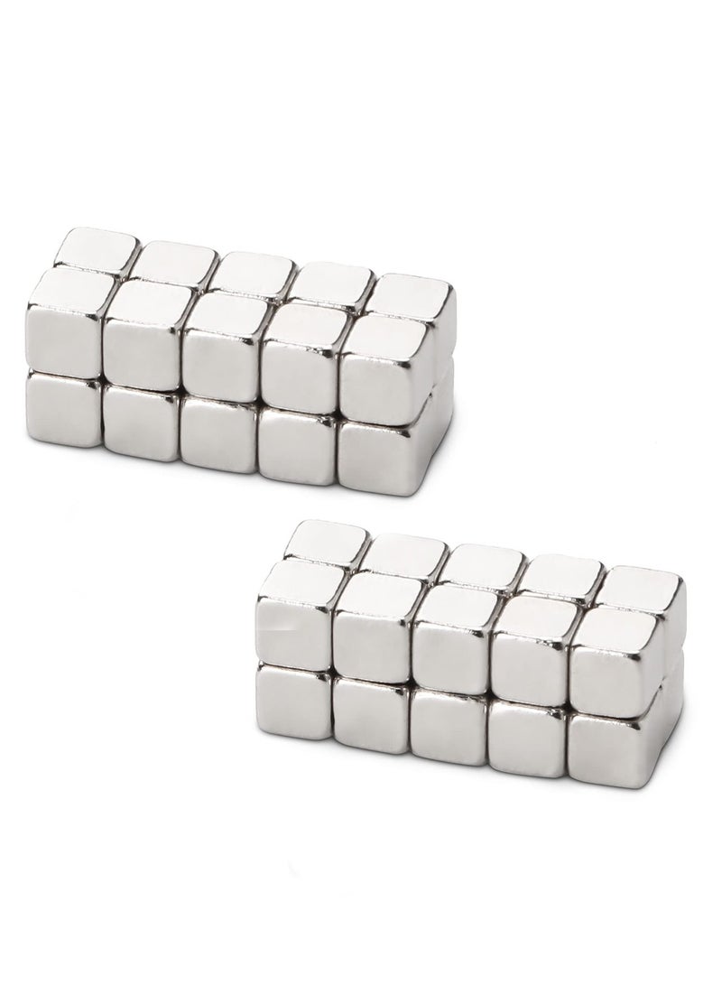 SYOSI Square Cube Magnets, 40Pcs Fridge Magnets, 5 x 5 x 5mm Strong Magnet, Square Magnets Mini Small Magnets for Office, Office, Map, Photo (Square) - Image 2