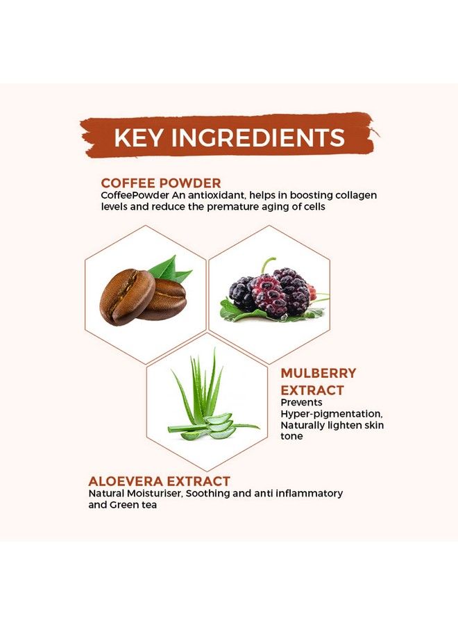 OSHEA Herbals Cafeine Pro Coffee Face Mask For Hydrating & Nourising Dry Skin I Rejuvenating I Enriched With Coffee And Seed Oil 120Gm - Image 5