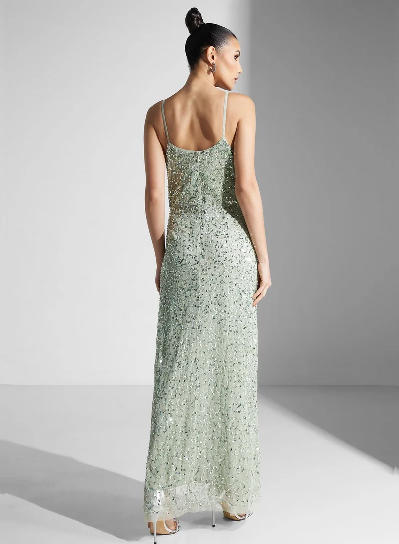 Namshi x Sequin Cowlneck Dress