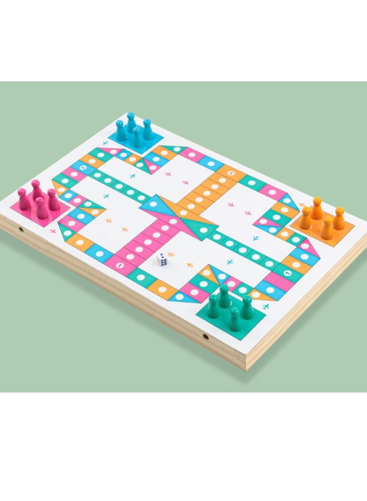 MIXDE Fast Sling Puck Game toys 2 in 1 Wooden Board Game Interactive Family Party Games - Image 3