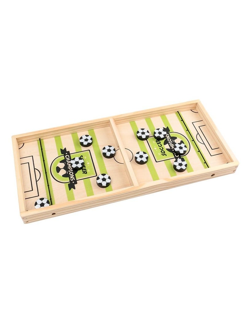 MIXDE Fast Sling Puck Game toys 2 in 1 Wooden Board Game Interactive Family Party Games - Image 2