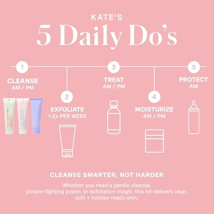 Kate Somerville Pore-fect Skin Edit Travel Kit : ExfoliKate, EradiKate, & Goat Milk Cleanser Holiday Gift Set - Image 5