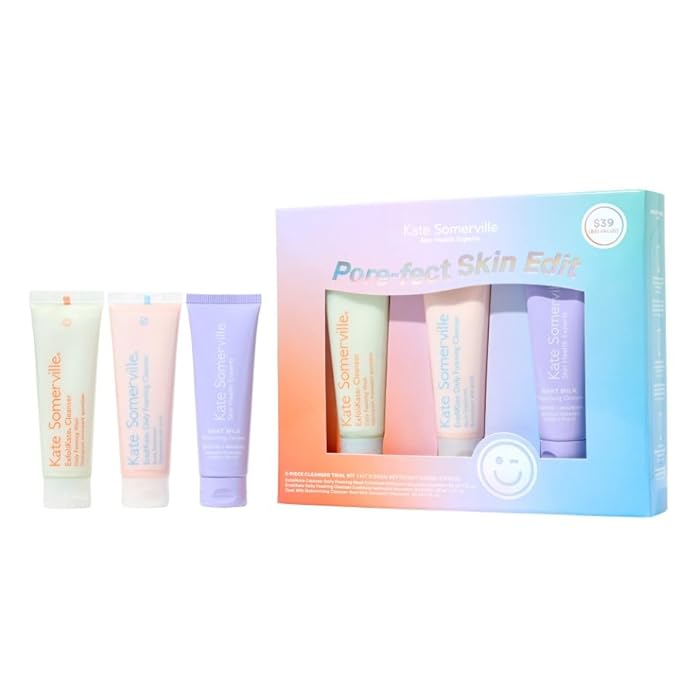 Kate Somerville Pore-fect Skin Edit Travel Kit : ExfoliKate, EradiKate, & Goat Milk Cleanser Holiday Gift Set - Image 1