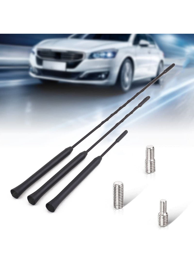 Captaintech Universal Car Aerial Replacement，AM/FM/DAB Roof Car Radio Antenna Mast，Rod Car Aerial，Screws M4 M5 M6，40cm - Image 3