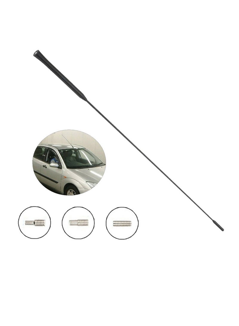 Captaintech Universal Car Aerial Replacement，AM/FM/DAB Roof Car Radio Antenna Mast，Rod Car Aerial，Screws M4 M5 M6，40cm - Image 2