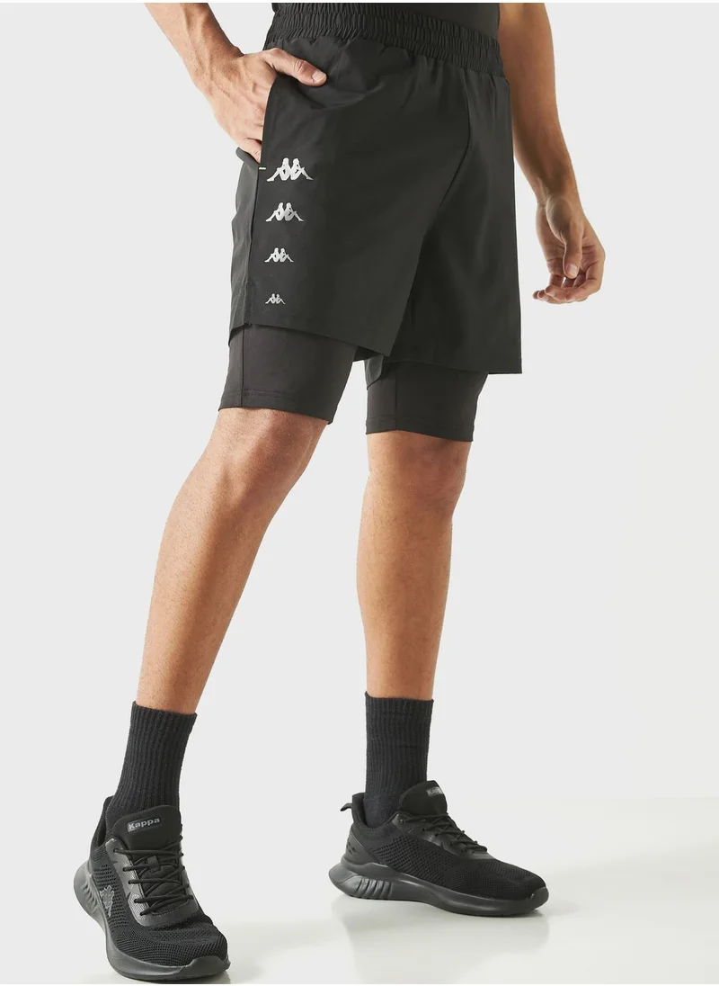 Kappa Logo Printed Shorts