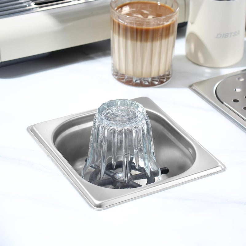 DIBTSA Pitcher Rinser , Automatic Glass Cup Washer , 304 Stainless Steel Coffee Milk Tea Cup Cleaner, for Home Kitchen Hotel Bar Restaurant (6.9x6.3x2.6 Inch) - Image 5