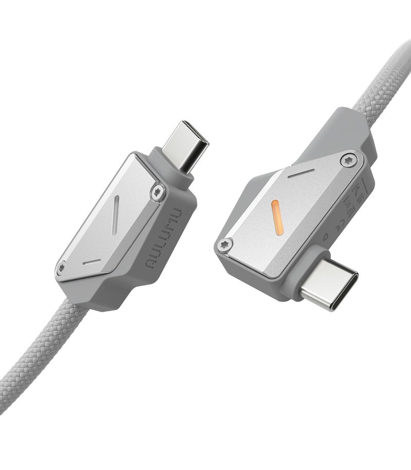 Aulumu M07 240W USB-C to USB-C Cable | USB 3.1 Gen2 10Gbps | 4K@60Hz Video Output Fast Charging | Compatible with iPhone 17/16/15 Pro Max, NVMe SSD, Galaxy S25/S24/S23 Ultra, MacBook Pro - Gray 3.9FT - Image 1