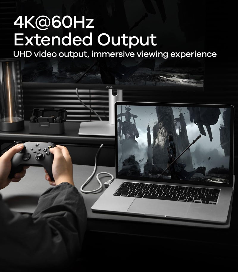 Aulumu M07 240W USB-C to USB-C Cable | USB 3.1 Gen2 10Gbps | 4K@60Hz Video Output Fast Charging | Compatible with iPhone 17/16/15 Pro Max, NVMe SSD, Galaxy S25/S24/S23 Ultra, MacBook Pro - Gray 3.9FT - Image 4