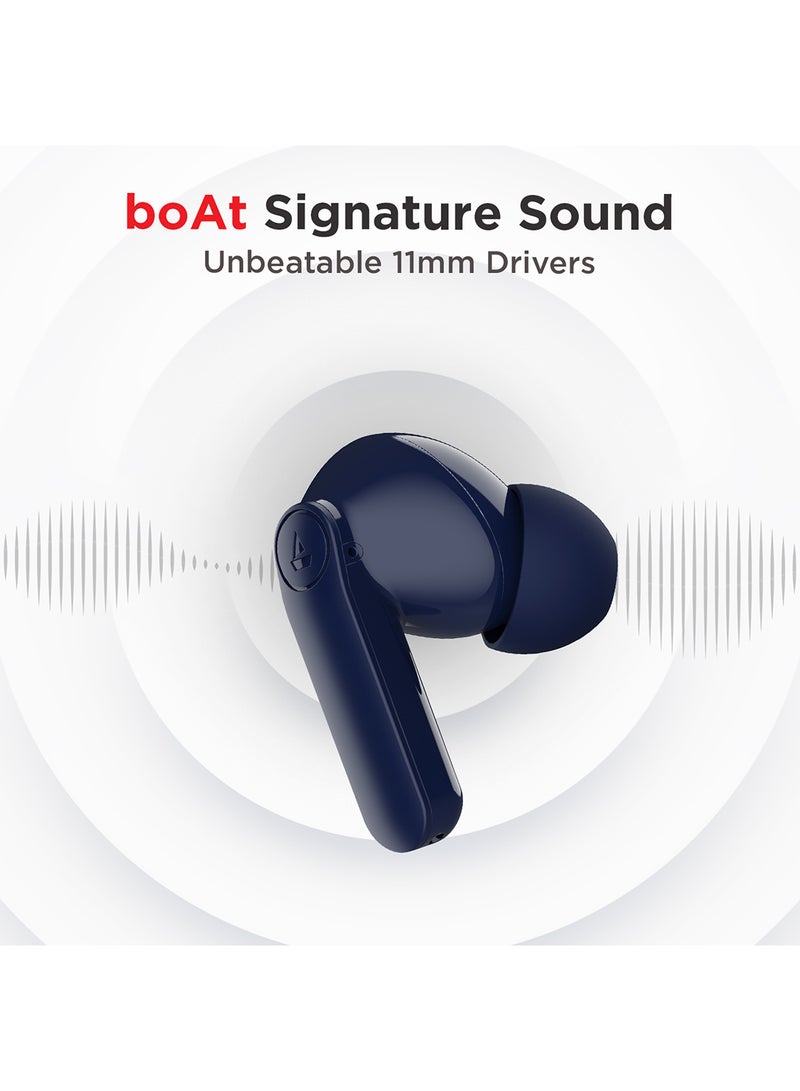 boAt Airdopes 131 PRO With 11mm Drivers,45Hrs Playback,ASAP Charge & Quad Mic Enx Royal Blue - Image 2