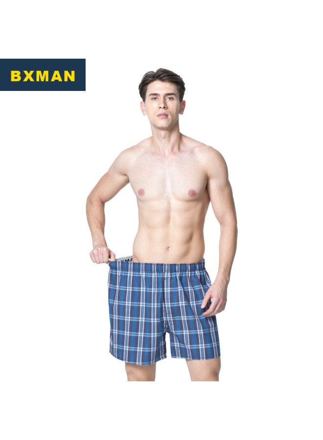 Bxman Extra Large Size Aladdin Pants Men's Underwear, Boxer Briefs, Pure Cotton Woven Loose Shorts, Ch922 Xxxl - Image 2