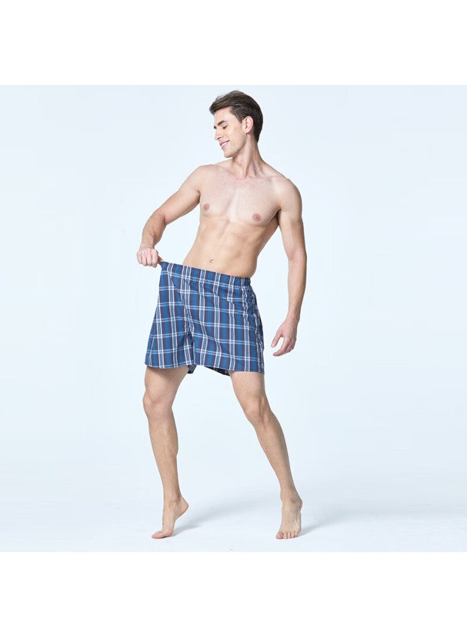 Bxman Extra Large Size Aladdin Pants Men's Underwear, Boxer Briefs, Pure Cotton Woven Loose Shorts, Ch922 Xxxl - Image 1
