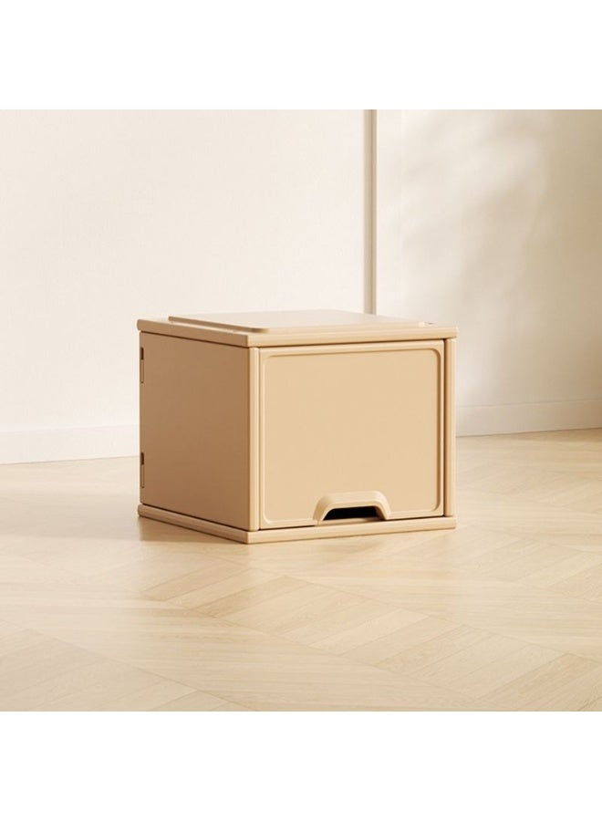 فول جوي خزانة أطفال قائمة بذاتها مصنوعة من مادة صناعية، أفقية، مغلقة من الخلف، مع باب مفصلي، 35.5 × 35.5 × 30.5 سم - Image 3