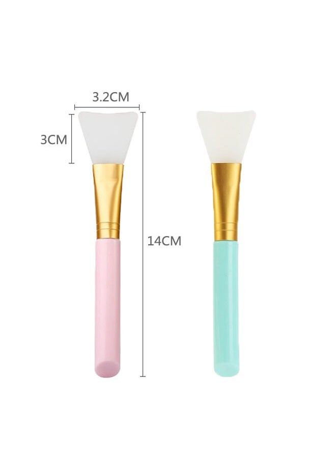Generic - 2 Piece Silicone Face Mask Brush, Soft Brush Hairless, Body Lotion and Cream Applicator, Flexible Facial Mud Mask Applicator Brush - Image 1