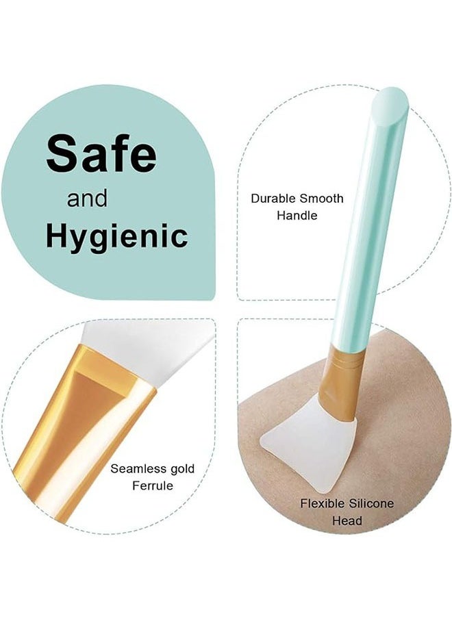 Generic - 2 Piece Silicone Face Mask Brush, Soft Brush Hairless, Body Lotion and Cream Applicator, Flexible Facial Mud Mask Applicator Brush - Image 1