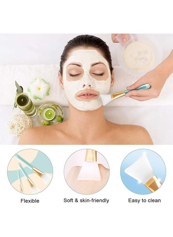 Generic - 2 Piece Silicone Face Mask Brush, Soft Brush Hairless, Body Lotion and Cream Applicator, Flexible Facial Mud Mask Applicator Brush - Image 1