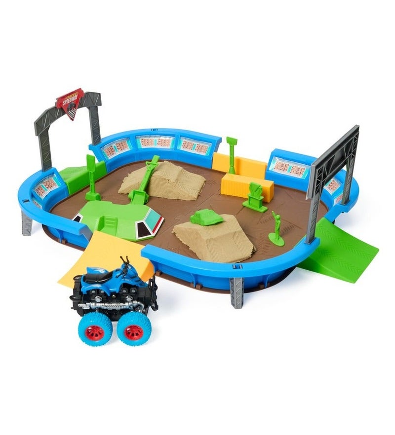HASSM Children's Sand Arena Cars 32-Piece Sand Play Set with Car - Image 1