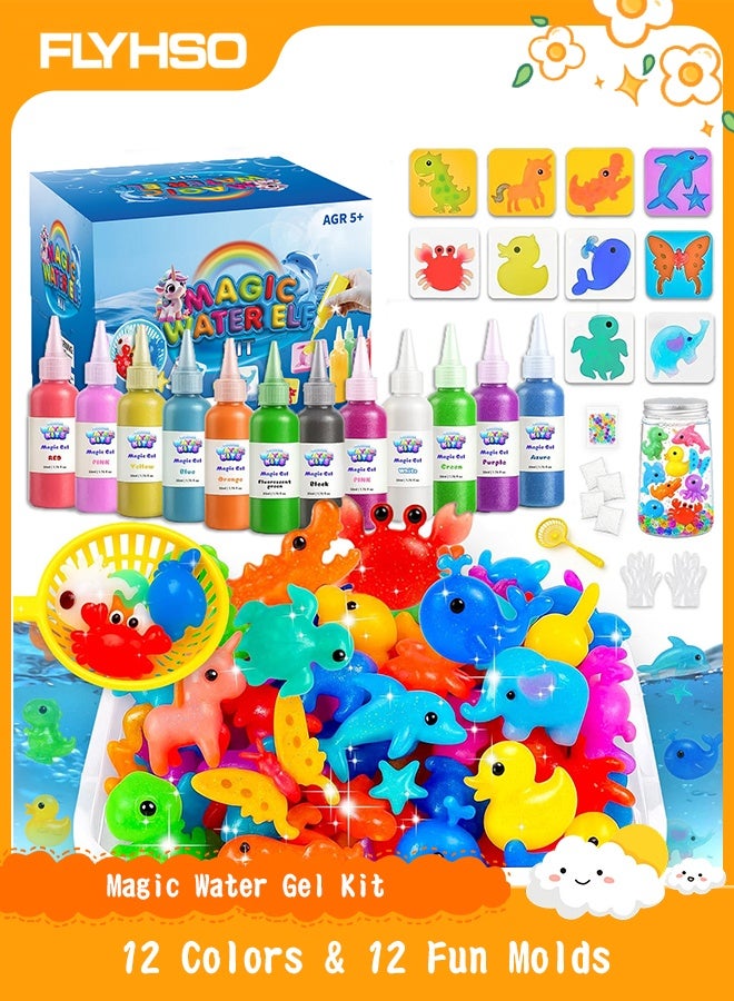 FLYHSO DIY Magic Water Gel Toy Kit for Kids, Aqua Figure Craft Set, Holiday Gift & Birthday Party Favors - Image 1