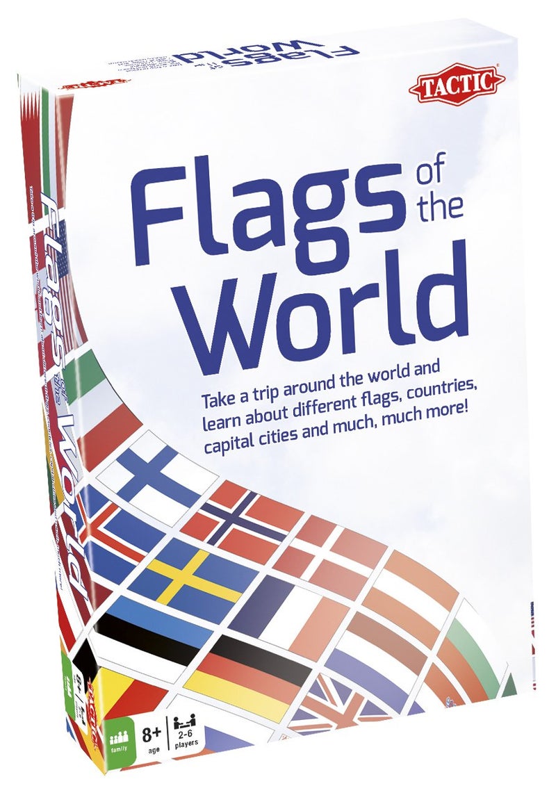 Tactic Flags of The World Family Card Game - Educational & Fun - Play & Learn About Flags, Nations & Geography - Image 1