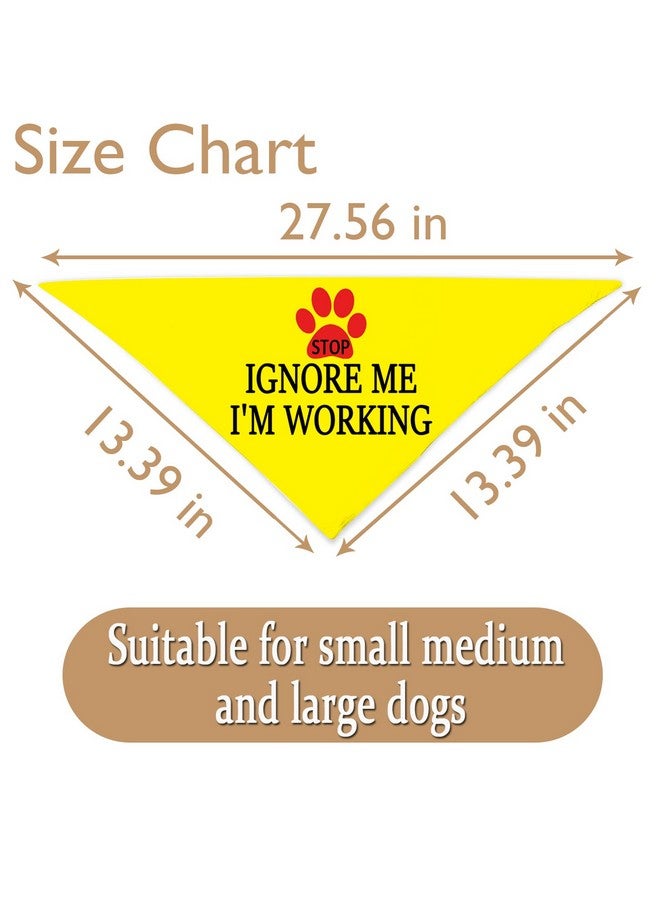 جي اكس جي زد اس او JXGZSO قطعة واحدة من وشاح الكلب العامل Dot Not Pet Dog/No Done Done Done Done Done Done (تجاهلني أثناء العمل) - Image 3