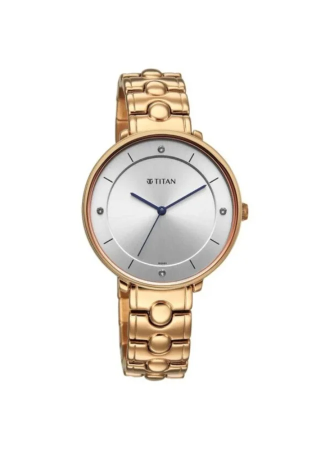 TITAN Titan Workwear Quartz Analog Grey Dial Rose Gold Colour Metal Strap Watch For Women 2651wm11