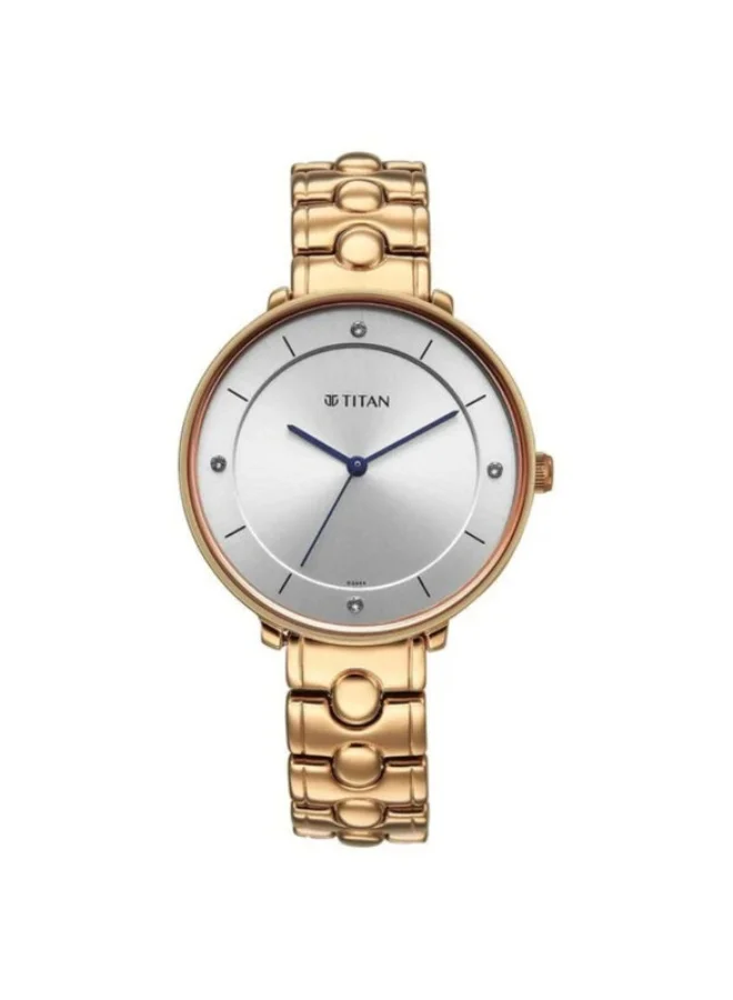 TITAN Titan Workwear Quartz Analog Grey Dial Rose Gold Colour Metal Strap Watch For Women 2651wm11