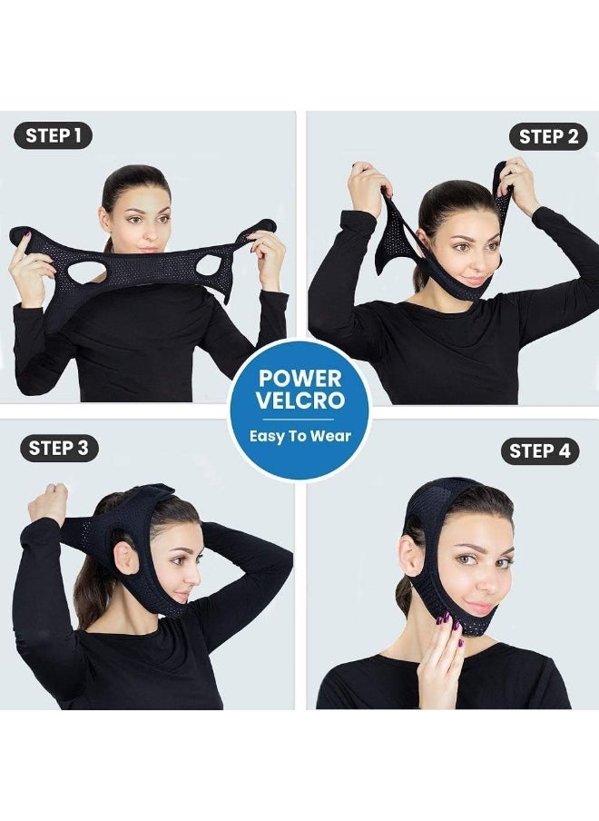 Vosaro Chin Straps for Snoring, Anti Snoring Chin Strap Devices, Jaw Strap for Sleeping with Men Women Closer, Soft Adjustable and Breathable for User Keep Closed While Sleeping for Snorers - pzsku/ZD271DB3494B82FCF7E9DZ/45/_/1741000169/237977e6-8a36-4750-8eb4-8d63c0b327a9