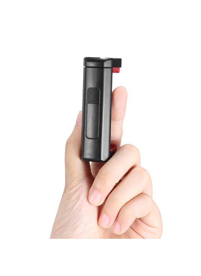 Generic - Mini Vlog Live Streaming Smartphone Clip Adjustable Phone Holder with Cold Shoe Mount 1/4 Inch Screw Hole for 55-90mm Width Smartphones for Tripod Microphone LED Light - Image 1