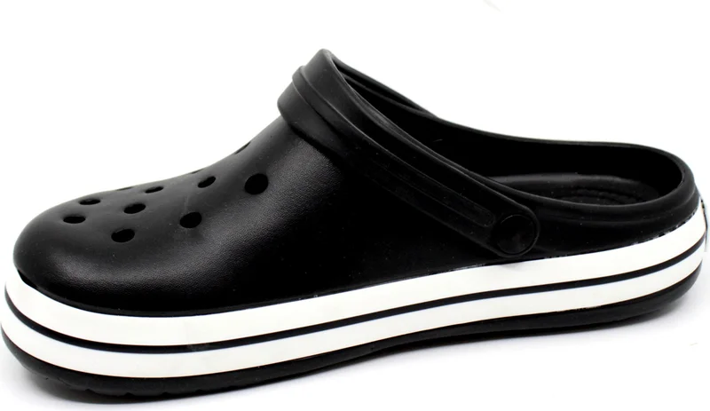 Akınalbella bella 195 Black-White-Black Unisex Sabo Slippers